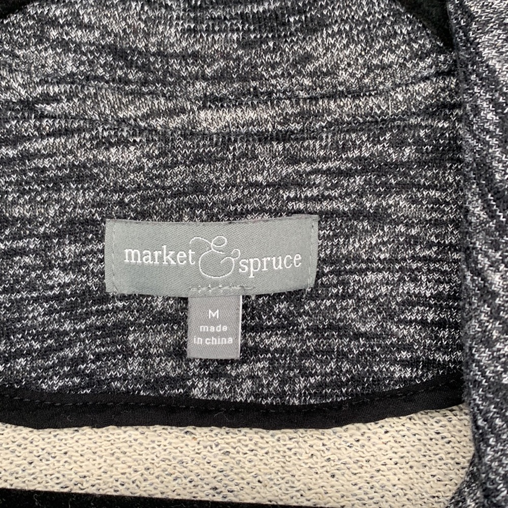 Market & Spruce Moto Jacket, marled navy, M - Picture 9 of 11